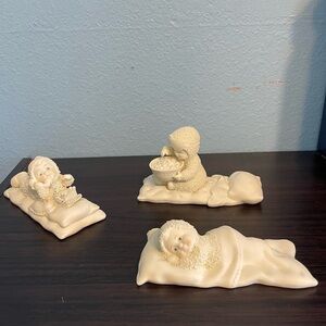 Department 56 Snowbabies set of 3 ‘Sleepover Friends’